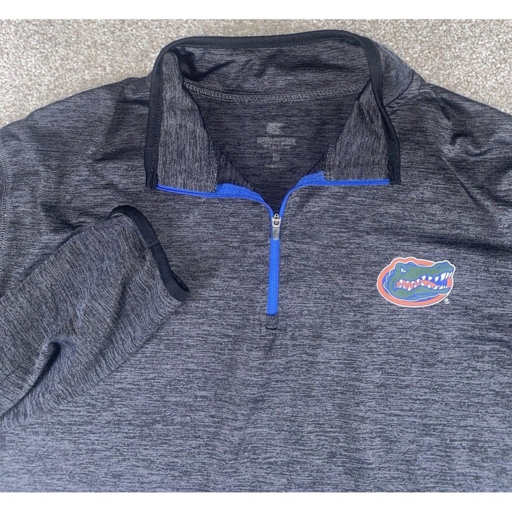 Colosseum Athletics Florida Gators Performance 1/4 Zip Gray Mens Large NCAA Game